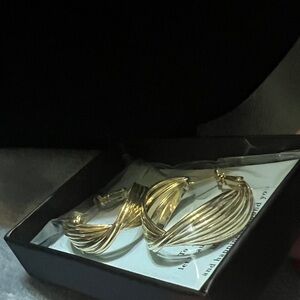 Chic Twisted Gold Earrings